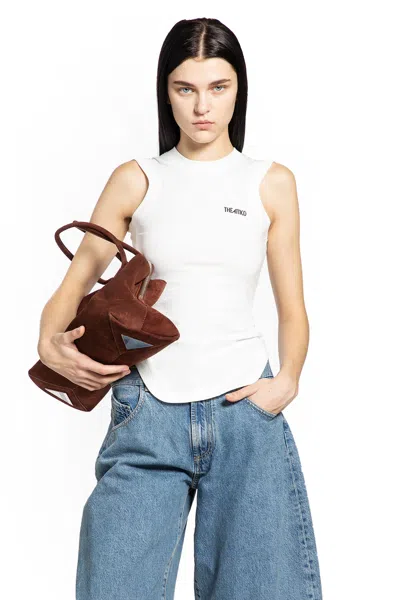 Attico Light Jersey Tank Top In Multi