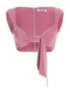 Attico Light Pink Stacy Top In Light Pink