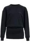 Attico Draped Mini Dress Dresses Black In Black