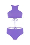 Attico Stretch Nylon High-waisted Bikini Bottoms