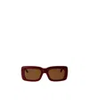 Attico Linda Farrow X  Marfa Sunglasses In Brown