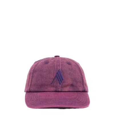 Attico Logo Baseball Cap In Purple