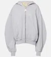 Attico Full-zip Hoodie In Grey