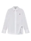 Attico Logo Cotton Shirt In White