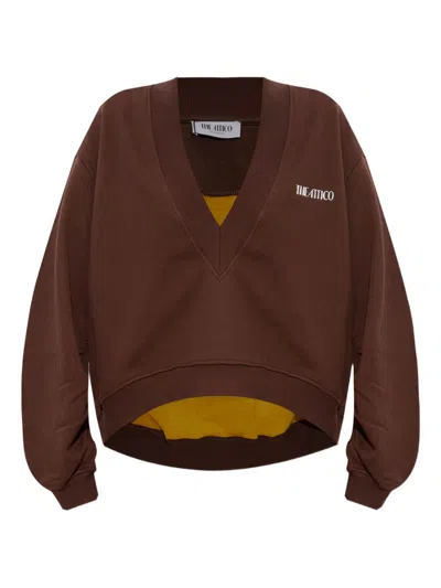 ATTICO LOGO COTTON SWEATSHIRT