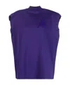 Attico Logo Decal Vest In Blue