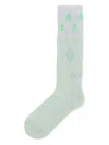 Attico Logo-detail Socks In Green