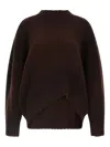 Attico Logo Embroidery Sweater Sweaters And Cardigans Brown In Brown