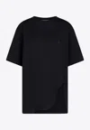 Attico Oversized T Shirt In Black
