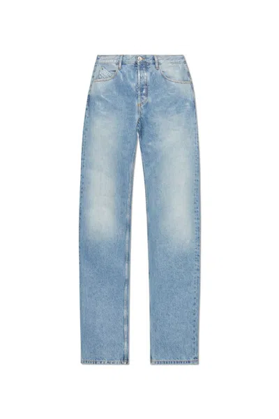 ATTICO LOGO EMBROIDERED DISTRESSED JEANS