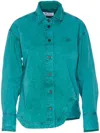 Attico Jacket Chest Pocket Regular Collar In Green
