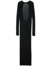 Attico Kleid Mit Logo In Schwarz