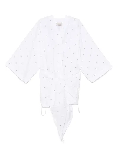 ATTICO LOGO-EMBROIDERED MINI DRESS