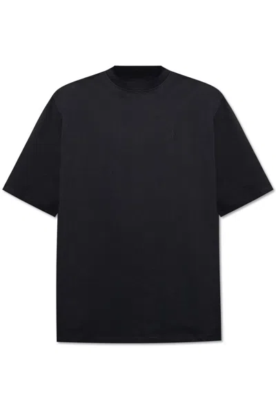 Attico Logo Embroidered Oversized T-shirt In Black