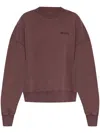 Attico Sweatshirt American Fleece Mauve Fade 863 In Brown