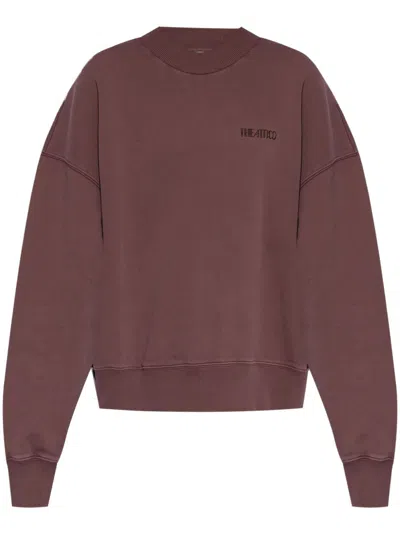 ATTICO LOGO-EMBROIDERED SWEATSHIRT