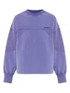 Attico Logo-embroidered Sweatshirt In Purple