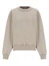Attico Logo-embroidered Sweatshirt In Neutral
