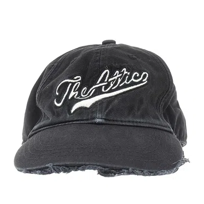 Attico Logo Embroidery Baseball Cap In Black