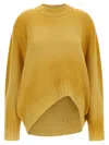 Attico Logo Embroidery Sweater Sweaters And Cardigans Yellow In Yellow