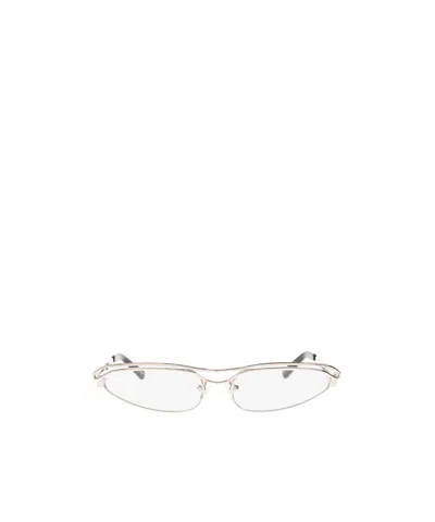 Attico Logo Flat Mirror In White