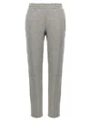 Attico Grey Logo Joggers In Gray