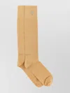 Attico Logo Knee-high Socks With Ribbed Cuffs