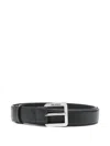 Attico Adjustable Belt Smooth Finish Design In Black