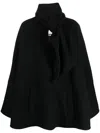 Attico Anorak With Ribbon In Black