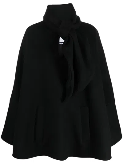 Attico Cape Mit Kapuze In Black