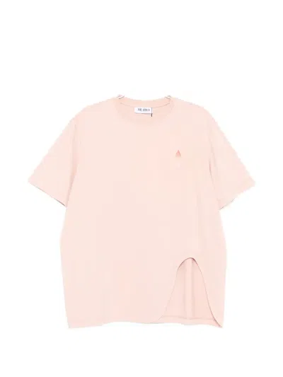 Attico Oversized Logo T-shirt Rose In Pink
