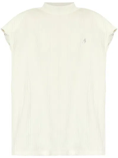 ATTICO LOGO-RAISED RIBBED TOP