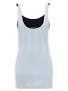 Attico Light Blue Flat Ribbed Tank Top