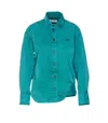 Attico Jacket Chest Pocket Regular Collar In Green