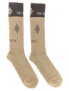 Attico Logo Socks Beige