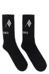 Attico Calze Black And White In Multi