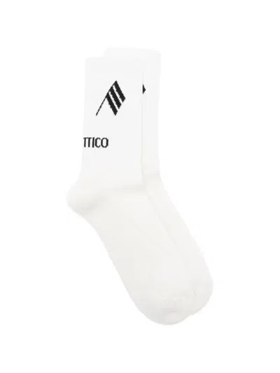 Attico Logo Socks In White