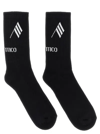 Attico Logo Socks White/black