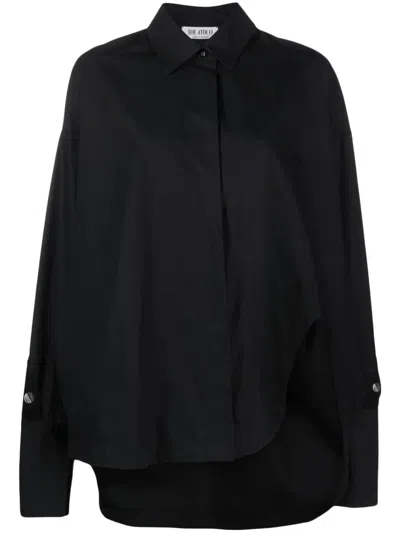 Attico Women's Parachute Canvas Shirt In Black