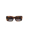 Attico Logo Sunglasses In Black