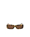 Attico Logo Sunglasses In Brown