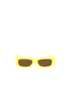 Attico Logo Sunglasses In Yellow