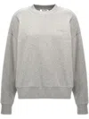 Attico Grey Crewneck Logo Pullover In Grau