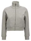 Attico High Collar Ribbed Sweatshirt