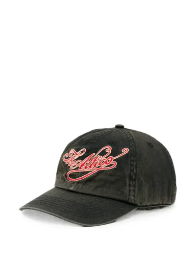 Attico Logo-embroidered Cap In Black