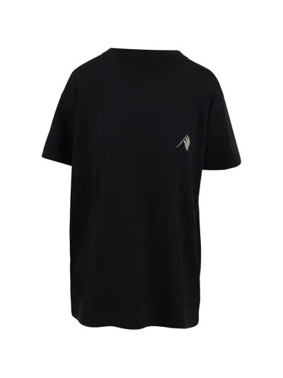 Attico Logo-print Cotton T-shirt In Black