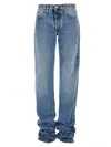 Attico Extra Long Denim Jeans For Tall Individuals In Blue