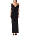 Attico Suspender Deep V Dress