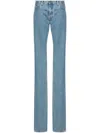 Attico Pantaloni Lunghi Straight Leg In Blue
