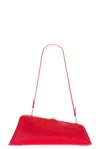 Attico Long Night Clutch In Vibrant Red